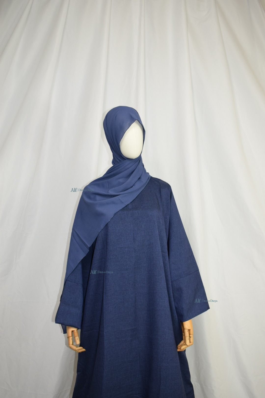 Midnight blue abaya set