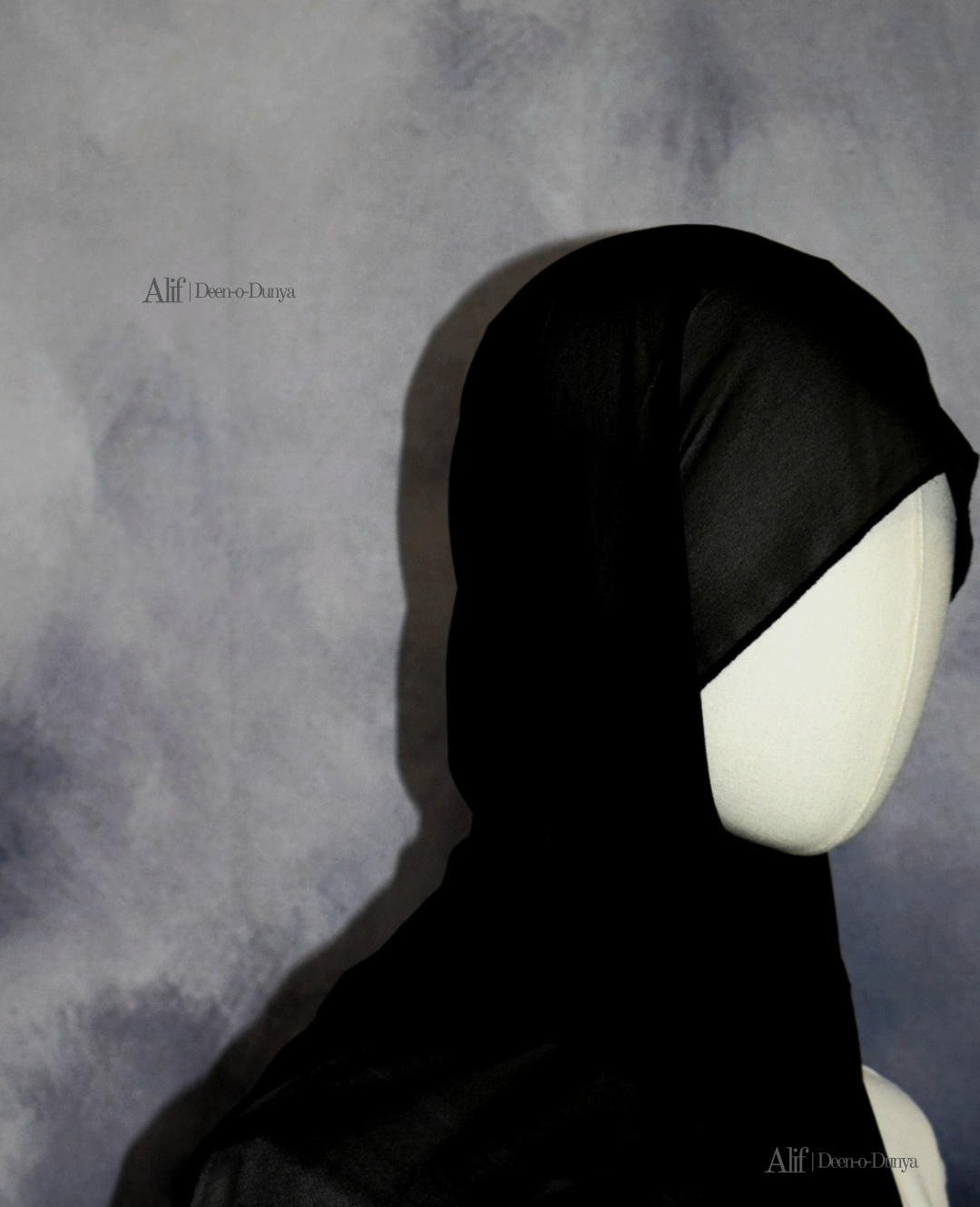 Black Lightweight Chiffon Hijab