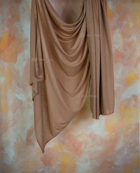 Beige Lightweight Jersey Hijab