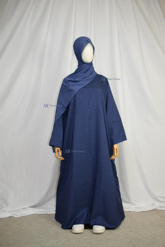 Midnight blue abaya set