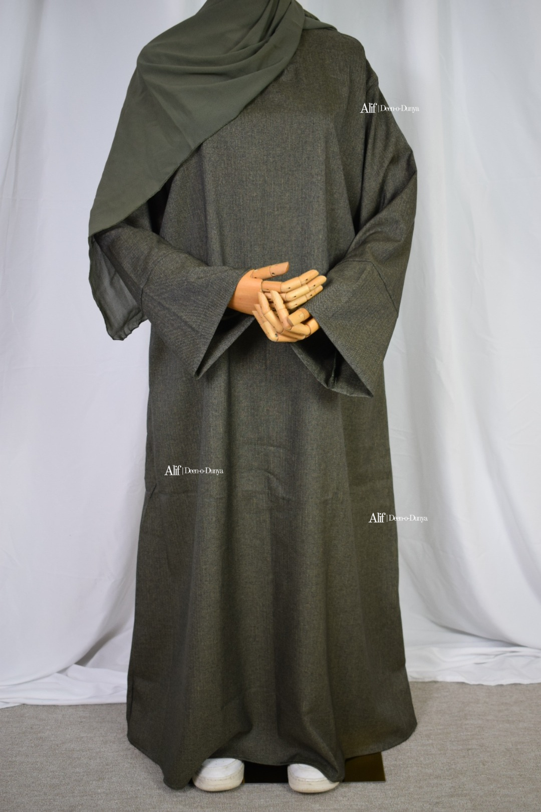 Rain forest green abaya set