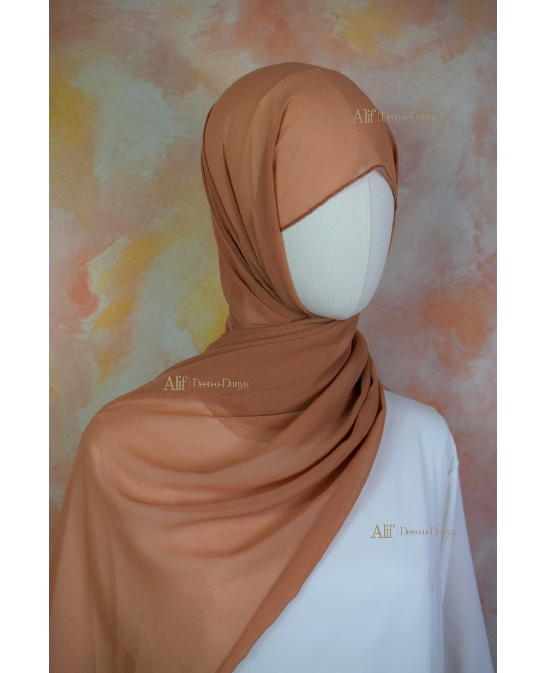 Beige Lightweight Chiffon Hijab