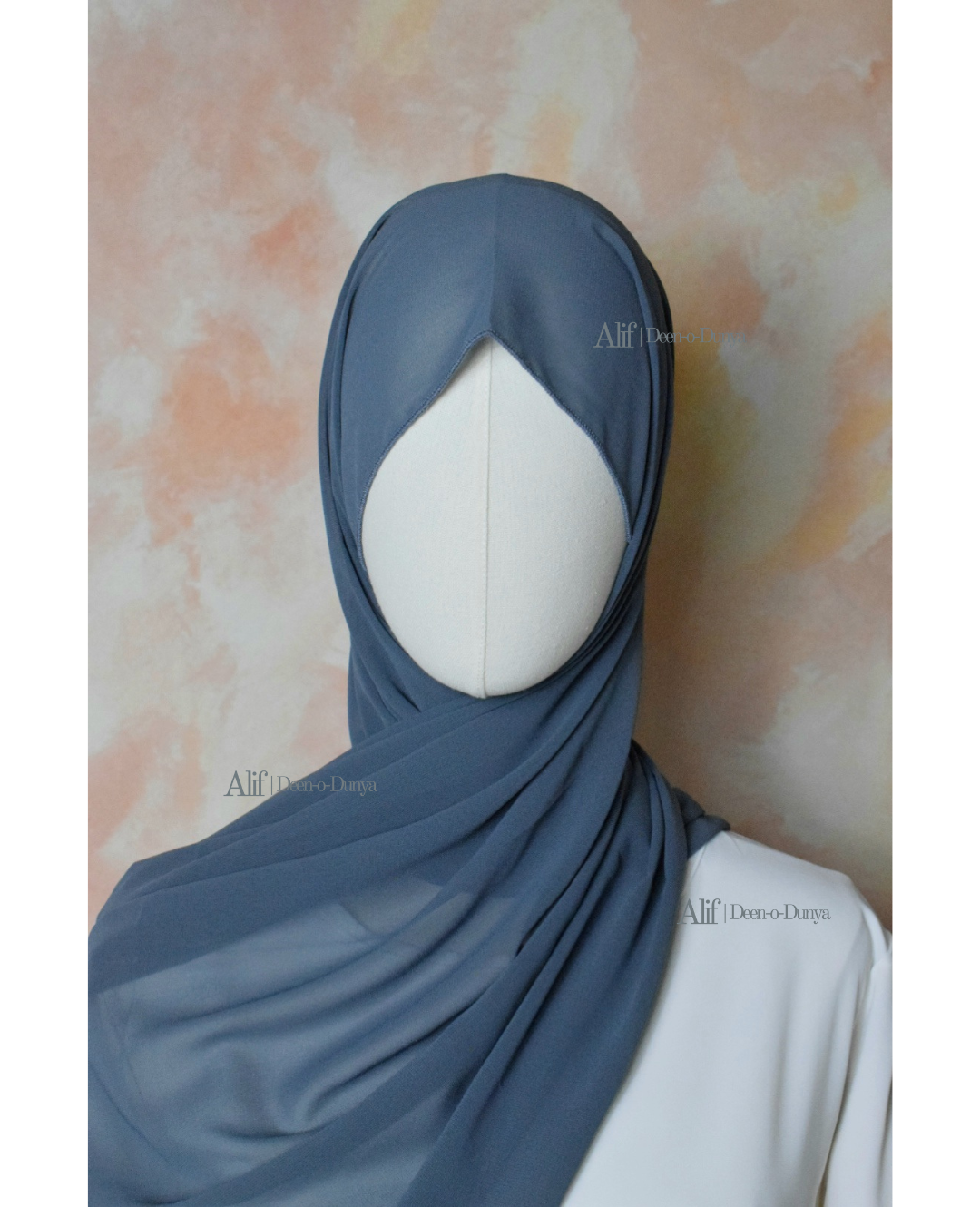 Grey Lightweight Chiffon Hijab