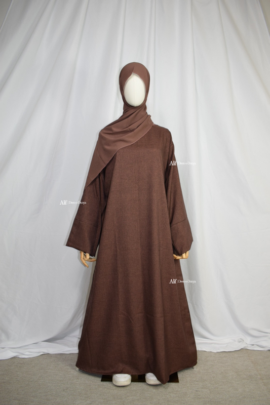 Coffee Brown abaya set